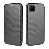 Huawei Y5P Carbon Shell Flip Phone Cover/Wallet - Cover Noco