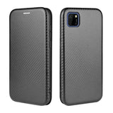 Huawei Y5P Carbon Shell Flip Phone Cover/Wallet - Cover Noco