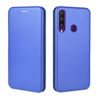 Huawei Y6P Carbon Shell Flip Phone Cover/Wallet - Cover Noco