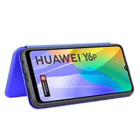 Huawei Y6P Carbon Shell Flip Phone Cover/Wallet - Cover Noco