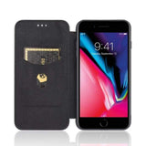 Carbon Shell Flip Phone Cover/Wallet - For Apple iPhone 7 Plus / iPhone 8 Plus - acc Noco