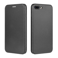 Carbon Shell Flip Phone Cover/Wallet - For Apple iPhone 7 Plus / iPhone 8 Plus - acc Noco