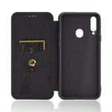 Carbon Shell Flip Phone Cover/Wallet - For Samsung Galaxy A20S - acc Noco