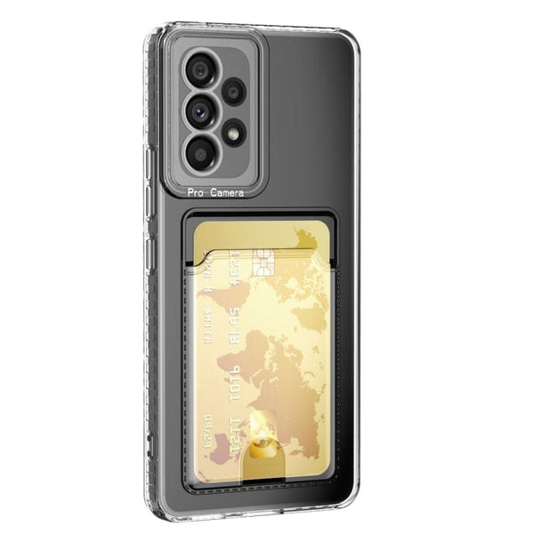 Card Case Protective Transparent TPU Cover with Card Holder for