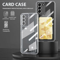 Card Case Protective Transparent TPU Cover with Card Holder for Samsung Galaxy A13 4G - Cover Noco