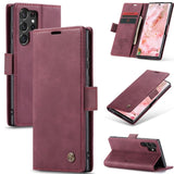 Samsung Galaxy S23 Ultra CaseMe 013 Wallet Flip Cover Magnetic Closing Cover Card Slots - Red - Cover CaseMe