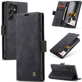 Samsung Galaxy S23 Ultra CaseMe 013 Wallet Flip Cover Magnetic Closing Cover Card Slots - Black - Cover CaseMe