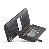 Samsung Galaxy S22 - CaseMe C20 Rear Zip Wallet Cover 2 Card Slots plus Photo ID Slot - Cover CaseMe
