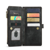 Samsung Galaxy S22 5G - CaseMe C30 Multifunction Wallet Zip Pocket 7 Card Slots - Cover CaseMe