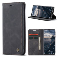 CaseMe Wallet Flip Cover with Magnetic Closing Front Cover Card Slots Wallet - For Samsung Galaxy A33 5G - Black - Cover CaseMe