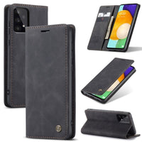 CaseMe Wallet Flip Cover with Magnetic Closing Front Cover Card Slots Wallet - For Samsung Galaxy A53 5G - Black - Cover CaseMe