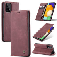 CaseMe Wallet Flip Cover with Magnetic Closing Front Cover Card Slots Wallet - For Samsung Galaxy A53 5G - Wine Red - Cover CaseMe