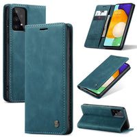 CaseMe Wallet Flip Cover with Magnetic Closing Front Cover Card Slots Wallet - For Samsung Galaxy A53 5G - Blue - Cover CaseMe