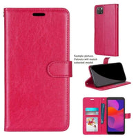 Deluxe Flip Phone Cover/Wallet with Card Slots - For BLACKVIEW BV4900 / BV4900 PRO - Magenta - acc Noco