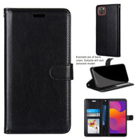 Deluxe Flip Phone Cover/Wallet with Card Slots - For DOOGEE S96 PRO - Black - acc Noco