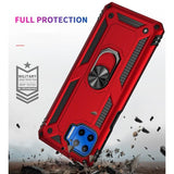 Armor Rugged Protective Case with Metal Ring/Stand for Motorola Moto G 5G Plus - acc Noco