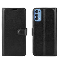 Phone Wallet with Flip Front Card Slots Leather Texture - For OPPO RENO 4 Phone - acc Noco