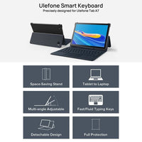 Ulefone Tab A7 Tablet Keyboard/TouchPad Cover/Stand - Fits Ulefone Tab A7 - acc Noco