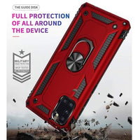 Armor Rugged Protective Case with Metal Ring/Stand for Samsung Galaxy A31 - acc Noco