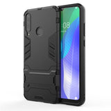 Huawei Y6P - Shockproof Rugged Protective Case with Stand - Black - Cover Noco