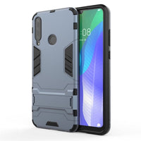 Huawei Y6P - Shockproof Rugged Protective Case with Stand - Blue - Cover Noco