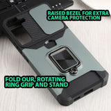 Samsung Galaxy S22+ Protective Sliding Camera Cover Metal Ring/Stand with Card Slot - Cover Noco