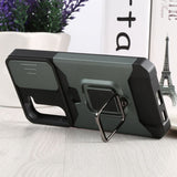 Samsung Galaxy S22+ Protective Sliding Camera Cover Metal Ring/Stand with Card Slot - Cover Noco