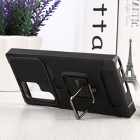 Samsung Galaxy S22 Ultra Protective Sliding Camera Cover Metal Ring/Stand with Card Slot - Cover Noco