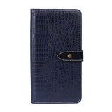 Realme Narzo 30 5G - Flip Front Phone Cover/Wallet with Card Slots Crocodile Texture - Blue - Cover Noco