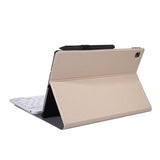 Bluetooth Keyboard and Cover with Stand for Samsung Galaxy Tab S6 Lite 10.4 P610 / P615 - Gold - acc Noco