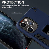 Shockproof Rugged Protective Cover with Metal Patch / Fold Out Stand for Apple iPhone 11 Pro - acc Noco