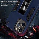 Shockproof Rugged Protective Cover with Metal Patch / Fold Out Stand for Apple iPhone 11 Pro Max - acc Noco