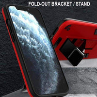 Shockproof Rugged Protective Cover with Metal Patch / Fold Out Stand for Apple iPhone 13 - acc Noco