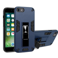 Shockproof Rugged Protective Cover with Metal Patch / Fold Out Stand for Apple iPhone 7 / iPhone 8 / iPhone SE 2020 - Blue - acc Noco