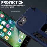 Shockproof Rugged Protective Cover with Metal Patch / Fold Out Stand for Apple iPhone 7 / iPhone 8 / iPhone SE 2020 - acc Noco