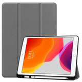 Custer Flip Front Tri-Fold Protective Tablet Cover for Apple iPad 10.2 / iPad 10.2 2020 - Grey - acc Noco