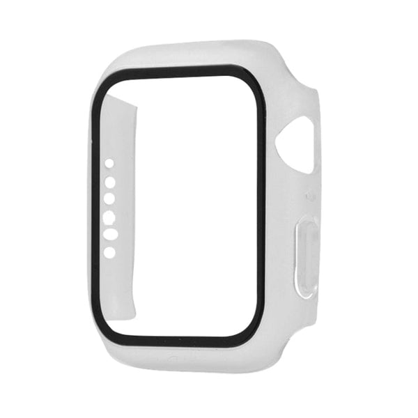 Watch Protective Cover with Tempered Glass Screen Protector Fits Apple Watch Series 4 / 5 / 6 / SE 44mm - Matte Transparent - watch Ulefone