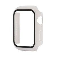 Watch Protective Cover with Tempered Glass Screen Protector Fits Apple Watch Series 4 / 5 / 6 / SE 44mm - White - watch Ulefone