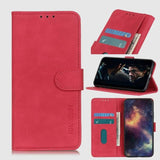 Deluxe Calf Skin Texture Flip Phone Cover/Wallet - For Umidigi A7 Pro Phone - Red - acc Noco