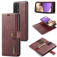 DG Flip Wallet with Card Slots and Detachable Magnetic Phone Cover - For Samsung Galaxy A33 5G - Wine Red - Cover Noco