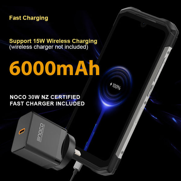 Doogee S98 Pro Thermal Imaging Rugged Phones, Night Vision Cam Android 12  8GB+256GB 6000mAh Battery Helio G96 6.3 FHD+, Support NFC Wireless Charging