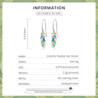 V Jewellery - S925 Sterling Silver Colourful Heart Earrings E1398 - Jewelry Noco