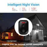 ESCAM QF370 WiFi 3MP Solar Powered Battery Outdoor Security Camera App Control, - security ESCam