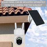 T24 WiFi 1080p SOLAR POWERED Pan/Tilt Outdoor Security Camera App Control Separate Solar Panel - security ESCam