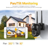 ESCAM WNK610 WiFi 3MP 1080p Pan/Tilt Security Camera App Control LED Spotlights - security ESCam