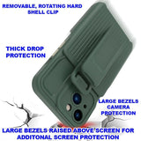 Apple iPhone 13 - Explorer Thick Rugged Cover with Removable Rotating Strap/Belt Clip - Cover Noco