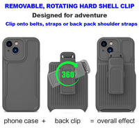 Apple iPhone 13 - Explorer Thick Rugged Cover with Removable Rotating Strap/Belt Clip - Cover Noco