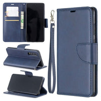 Huawei P30 - Phone Wallet with Flip Front Card Slots Leather Texture - Blue - Cover Noco
