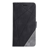 Rhombus Phone Wallet with Flip Front, Card Slots - For MOTOROLA MOTO E7 POWER
