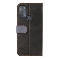 Phone Wallet with Flip Front Card Slots Two Tone Colours - For MOTOROLA MOTO G50 4G Phone - acc Noco